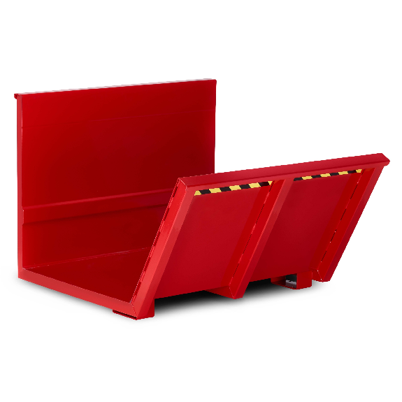 RR Industrietechnik Langgutkipper Typ RLK 1250x1570x980mm RAL 3000 Feuerrot-Beschreibung lesen