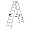 Stehleiter mit ergo-pad beidseitig begehbar 2x9 Stufen