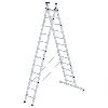 Mehrzweckleiter 2-teilig 2x12 Sprossen