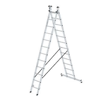 Mehrzweckleiter 2-teilig 2x12 Sprossen-Beschreibung lesen