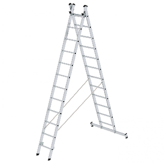 Mehrzweckleiter 2-teilig 2x12 Sprossen-Beschreibung lesen