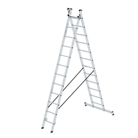 Escalera multiusos de 2 tramos 2x12 peldaños-Leer más