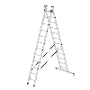 Mehrzweckleiter 2-teilig 2x12 Sprossen Mehrzweckleiter 2-teilig 2x12 Sprossen