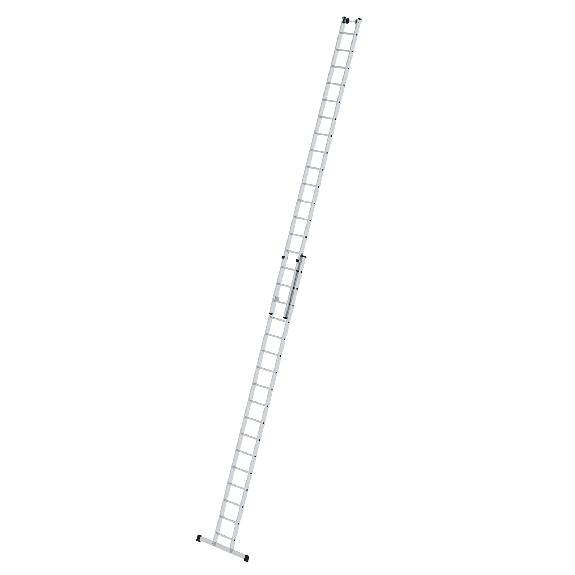 Schiebeleiter mit Traverse 2x17 Sprossen Schiebeleiter mit Traverse 2x17 Sprossen-Beschreibung lesen