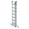 Mehrzweckleiter mit Nivello Traverse 3x7 Sprossen
