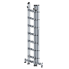 Mehrzweckleiter mit Nivello Traverse 3x7 Sprossen