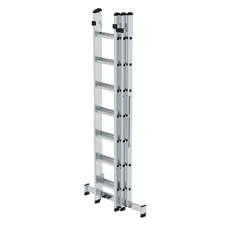 Mehrzweckleiter mit Nivello Traverse 3x7 Sprossen-Beschreibung lesen