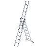 Mehrzweckleiter mit Nivello Traverse 3x7 Sprossen