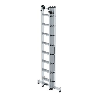 Mehrzweckleiter mit Nivello Traverse 3x8 Sprossen-Beschreibung lesen