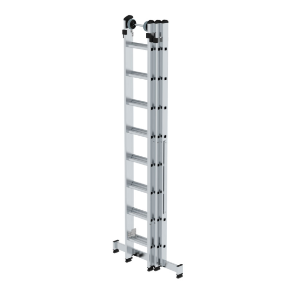 Mehrzweckleiter mit Nivello Traverse 3x8 Sprossen-Beschreibung lesen