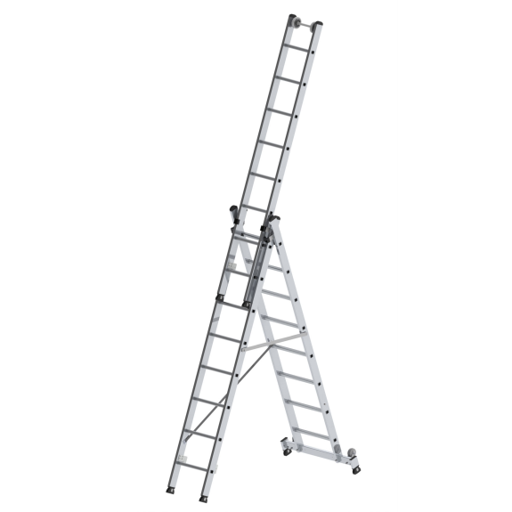 Mehrzweckleiter mit Nivello Traverse 3x8 Sprossen Mehrzweckleiter mit Nivello Traverse 3x8 Sprossen-Beschreibung lesen