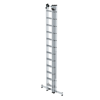 Mehrzweckleiter mit Nivello Traverse 3x12 Sprossen-Beschreibung lesen