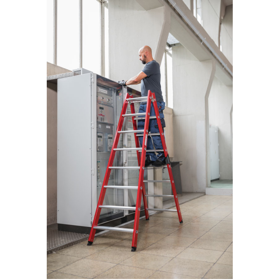 MUNK Kunststoff-Stehleiter 2x4 Sprossen-Beschreibung lesen