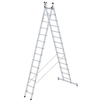 Mehrzweckleiter 2-teilig 2x14 Sprossen-Beschreibung lesen