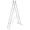 Mehrzweckleiter 2-teilig 2x14 Sprossen