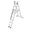 Mehrzweckleiter mit Nivello Traverse 3x6 Sprossen