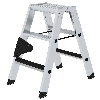 MUNK Stehleiter beidseitig begehbar mit clip-step 2x3 Stufen MUNK Stehleiter beidseitig begehbar mit clip-step 2x3 Stufen