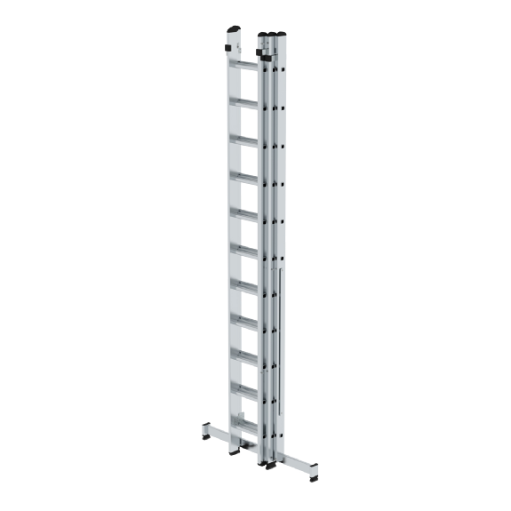 Mehrzweckleiter mit Nivello Traverse 3x11 Sprossen-Beschreibung lesen