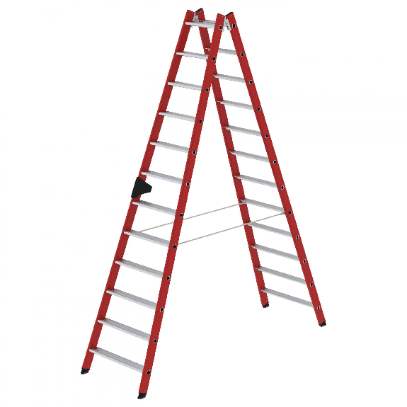 Kunststoff-Stehleiter 2x12 Sprossen Kunststoff-Stehleiter 2x12 Sprossen-Beschreibung lesen