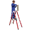 Kunststoff-Stehleiter 2x10 Sprossen