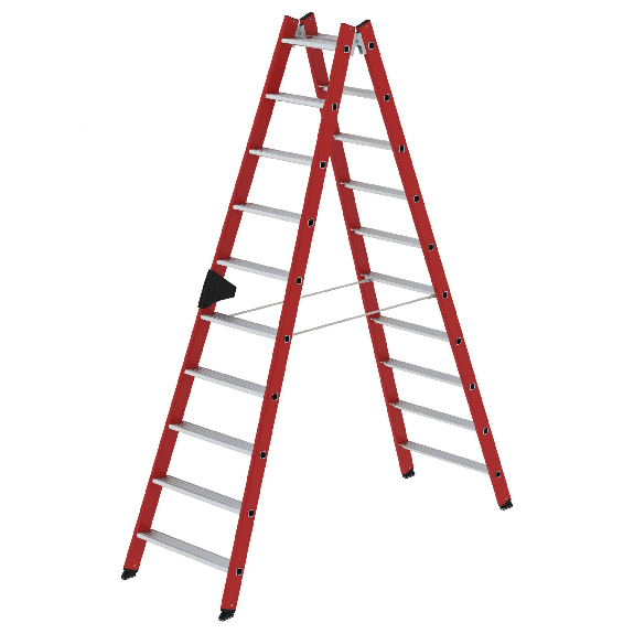 Kunststoff-Stehleiter 2x10 Sprossen-Beschreibung lesen