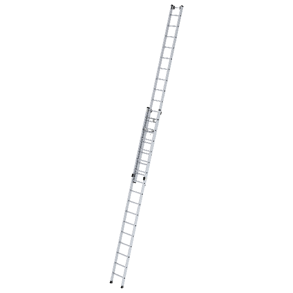 Seilzugleiter 2-teilig ohne Traverse 2x16 Sprossen Seilzugleiter 2-teilig ohne Traverse 2x16 Sprossen-Beschreibung lesen