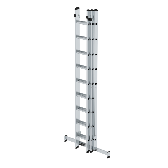 Mehrzweckleiter mit Nivello Traverse 3x9 Sprossen-Beschreibung lesen
