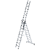 Mehrzweckleiter mit Nivello Traverse 3x9 Sprossen