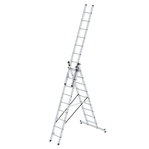 Escalera multifuncional con travesaño Nivello 3x9-Leer más