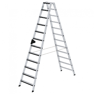 Stehleiter beidseitig begehbar mit relax-step 2x12 Stufen-Beschreibung lesen
