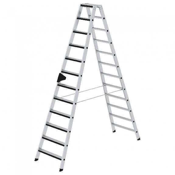 Stehleiter beidseitig begehbar mit relax-step 2x12 Stufen Stehleiter beidseitig begehbar mit relax-step 2x12 Stufen-Beschreibung lesen