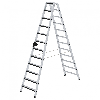 Stehleiter beidseitig begehbar mit relax-step 2x12 Stufen