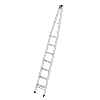 MUNK Stufen-Glasreinigerleiter mit nivello-Traverse, 7-stufiges Oberteil