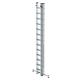 Mehrzweckleiter mit Nivello Traverse 3x13 Sprossen-Beschreibung lesen