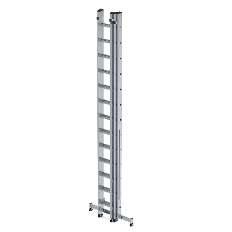 Mehrzweckleiter mit Nivello Traverse 3x13 Sprossen-Beschreibung lesen