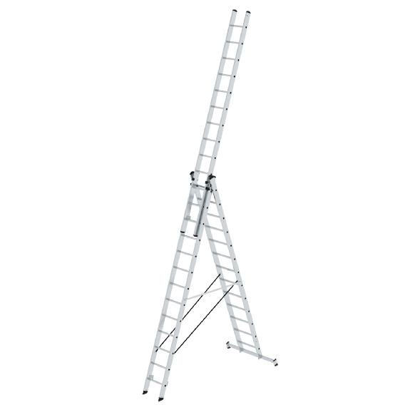Mehrzweckleiter mit Nivello Traverse 3x13 Sprossen Mehrzweckleiter mit Nivello Traverse 3x13 Sprossen-Beschreibung lesen