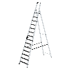 Stehleiter mit Clip-Step R13 14 Stufen