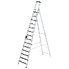 Stehleiter mit Clip-Step R13 14 Stufen