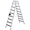 Stehleiter beidseitig begehbar mit clip-step R13 2x9 Stufen