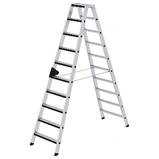 Stehleiter beidseitig begehbar mit relax-step 2x10 Stufen-Beschreibung lesen