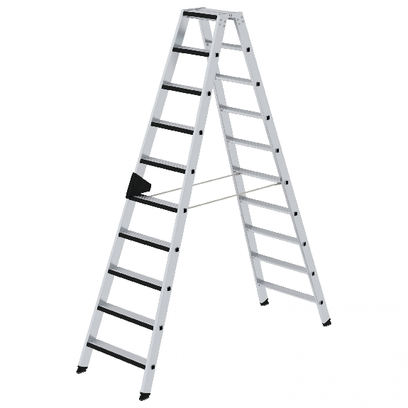 Stehleiter beidseitig begehbar mit relax-step 2x10 Stufen Stehleiter beidseitig begehbar mit relax-step 2x10 Stufen-Beschreibung lesen