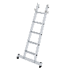 MUNK Stufen-Glasreinigerleiter mit nivello-Traverse, 5-stufiges Unterteil MUNK Stufen-Glasreinigerleiter mit nivello-Traverse, 5-stufiges Unterteil