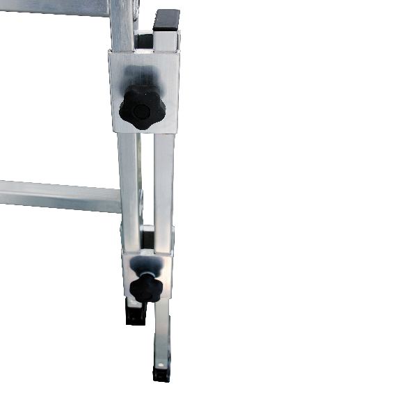 Aluminium Stehleiter, treppengängig, mit 4 Holmverlängerungen 2x7 Sprossen Aluminium Stehleiter, treppengängig, mit 4 Holmverlängerungen 2x7 Sprossen-Beschreibung lesen