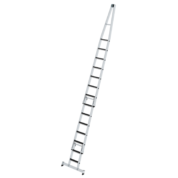 Stufen-Glasreinigerleiter 4-teilig mit Clip-Step R13 und Nivello Traverse-Beschreibung lesen