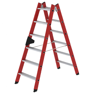 Kunststoff-Stehleiter 2x6 Sprossen-Beschreibung lesen