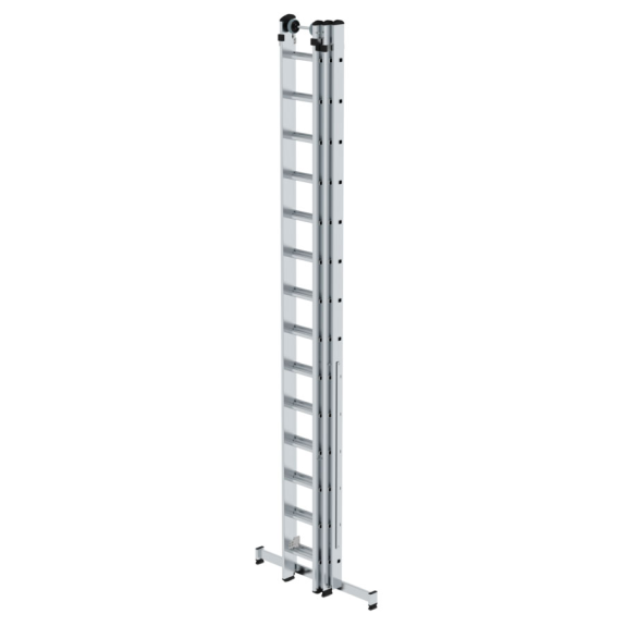 Mehrzweckleiter mit Nivello Traverse 3x14 Sprossen-Beschreibung lesen