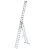 Mehrzweckleiter mit Nivello Traverse 3x14 Sprossen