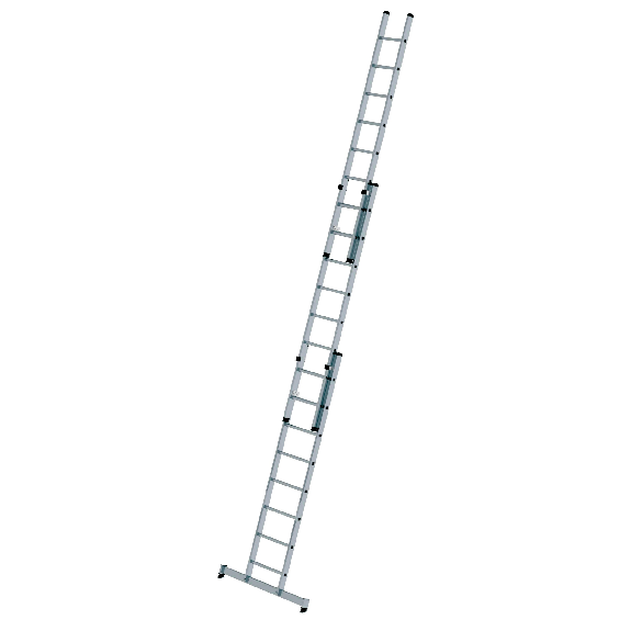 Schiebeleiter mit nivello-Traverse 3x8 Sprossen Schiebeleiter mit nivello-Traverse 3x8 Sprossen-Beschreibung lesen