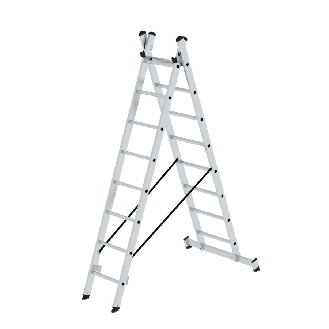 MUNK Mehrzweckleiter 2-teilig 2x8 Sprossen-Beschreibung lesen