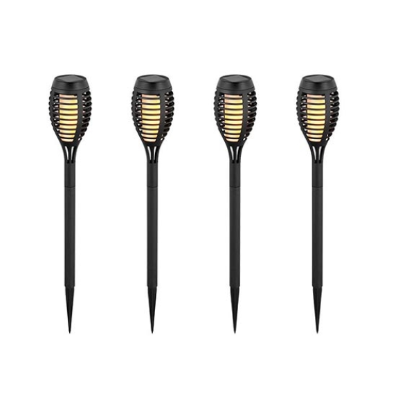 VT -724 1W Garden Lanterne avec panneau solaire Formulaire Formulaire Torcia Package 4pz IP44 Luce 2200K - SKU 8689-Lire la description